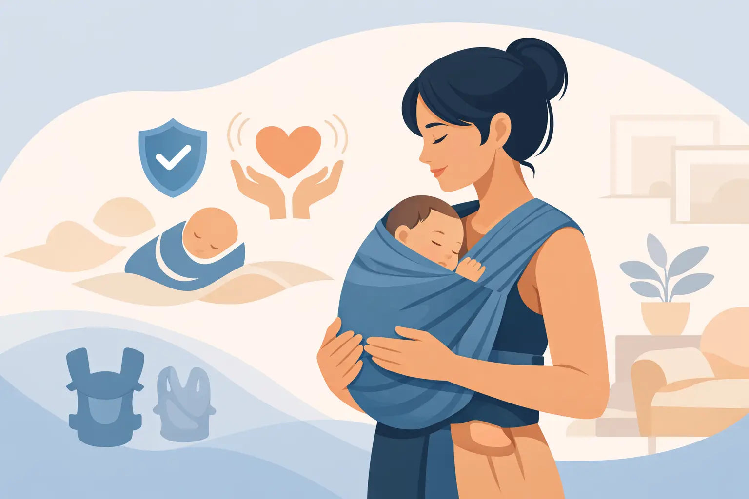 How to Wear Newborn Sling Safely